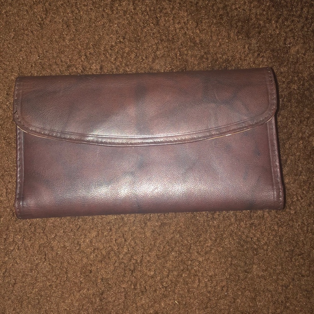 Brown leather wallet